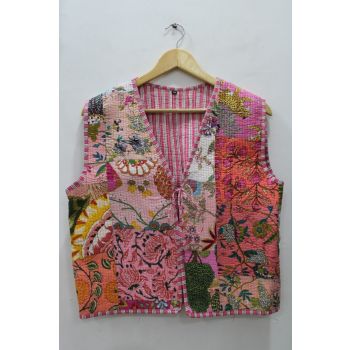 Cotton Patchwork Jacket Women Wear Winter Jacket Chhipa-76