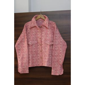 Women Wear Handmade Cotton Collar Jacket Chhipa-80