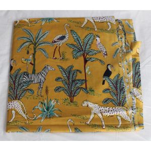 Hand Printed Cotton Fabric By The Yard Chhipa-55