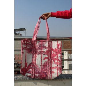 New Hand Tote Bag for Women With Tree Print Chhipa-23