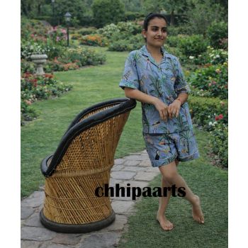 Indian Cotton Short Pajama and Shirt set Women Wear Chhipa-85