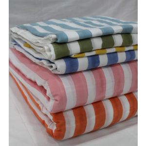 Fabric by the yard cotton striped hand print fabric Chhipa-41