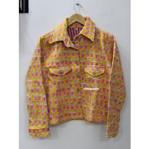 Winter women wear quilted cotton fruit jacket Chhipa-133