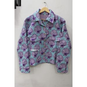 Reversible Cotton Quilted Handmade New Jacket Chhipa-134