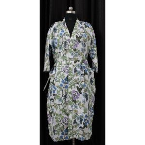 Bird Print Cotton Kimono Women Comforter Chhipa-102