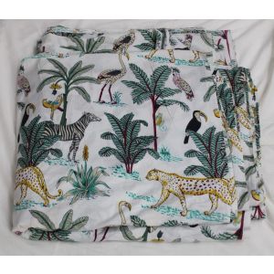 Women Dressmaking Tiger Print Fabric By The Yard Chhipa-54