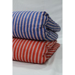 Indian hand print cotton striped craft making fabric Chhipa-50